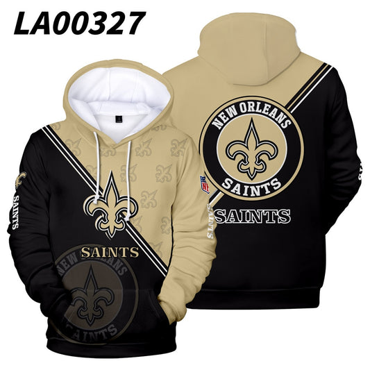 2021 Cross-border Men's Sweatshirt NFL Team Uniform Digital Printing Daily Men's and Women's Fleece Rugby Uniform Oversiz Hoodie